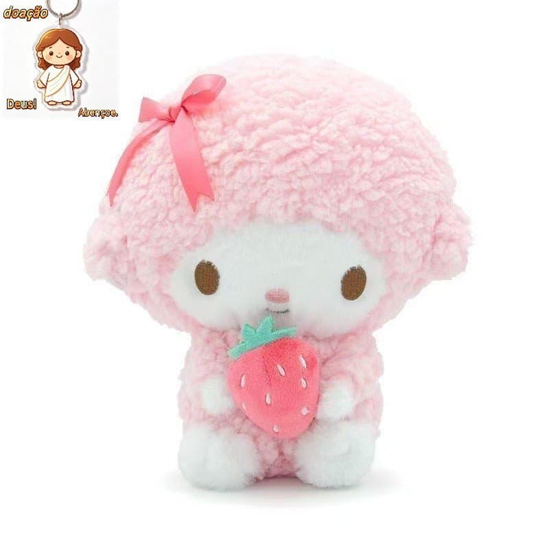 Chaveiro Sanrio Kawaii My Sweet Piano Melody, mochila de pelúcia Sanrio, pingente fofo, boneca, porta-moedas