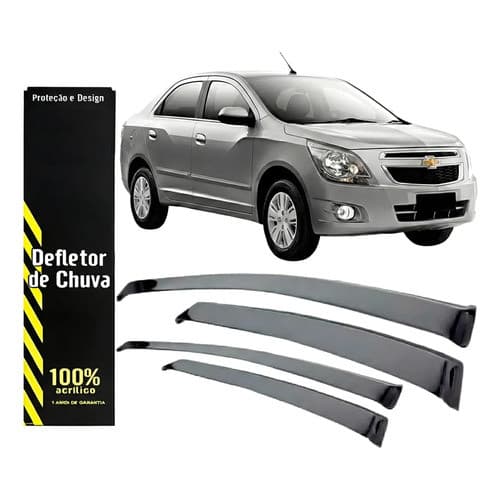 Calha Chuva Defletor Cobalt 2012/2019 4p Jogo Top Kit Luxo