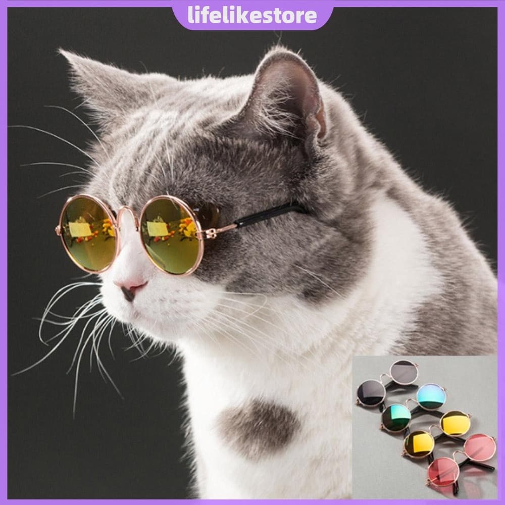 Moda Óculos Para Animais De Estimação Cães Pequenos Filhote De Cachorro Gato De Sol Fotos Adereços Decoração [lifelikest