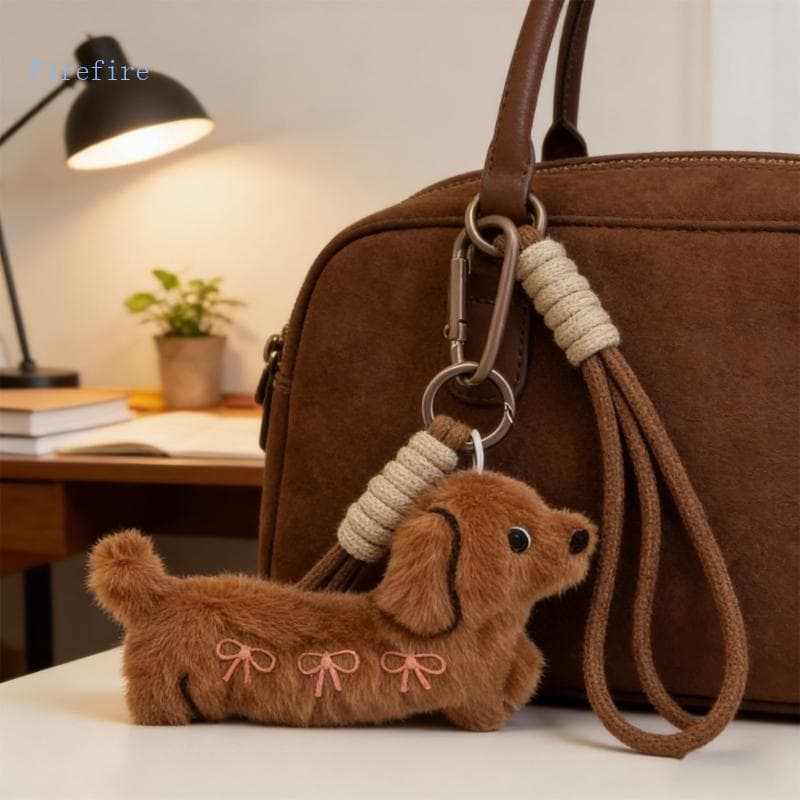 Firefire Fashion Dachshund Bolsa Pelúcia Charme Fácil Manutenção Aventuras Ar