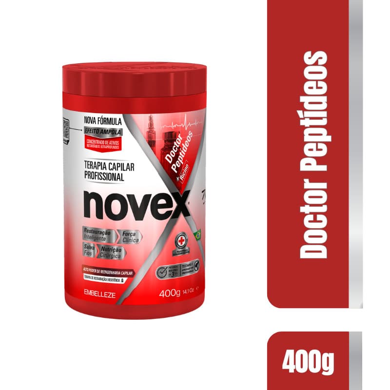 Creme de Tratamento Novex Doctor Peptídeos + Rícino 400g