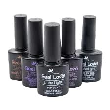 Kit  Preparadores-Primer-Top Coat /Base Gel/ Primer /Ph balancing  Real Love/unidade