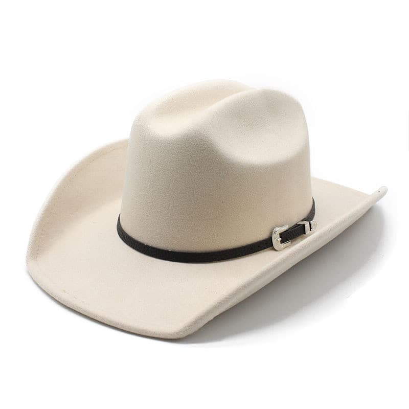 Chapéu de Cowboy Clássico de Lã com Aba Curvada 2025, Unissex, Estilo Western, Acessório C Q1RC GWNX