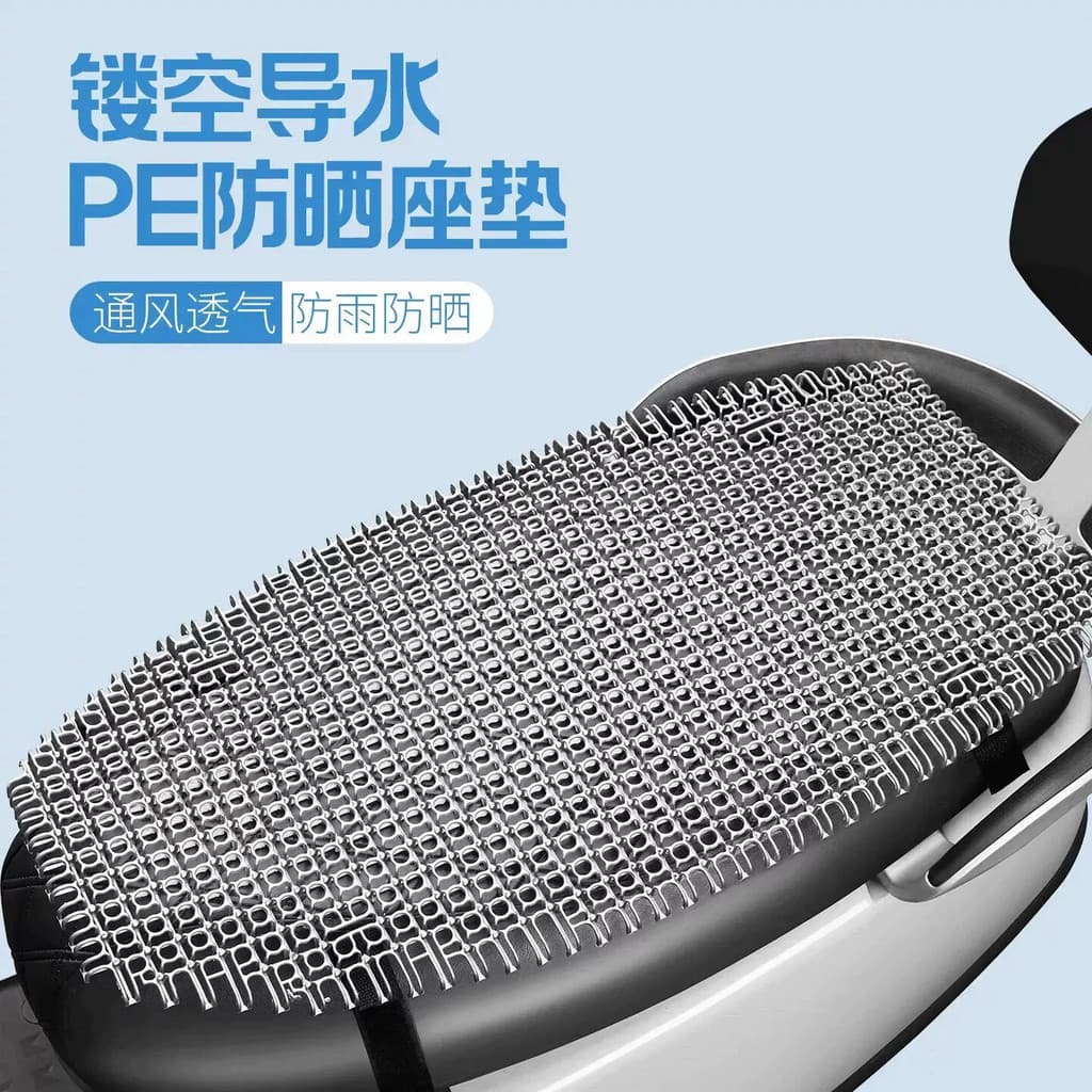 Almofada de assento ventilada para veículo elétrico 4D oco almofada de assento de motocicleta respirável isolamento térm