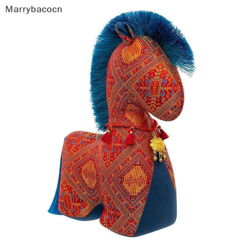 [MAR] 1 Unidade 15/20/25 Cm Brinquedo De Pelúcia De Cavalo Estilo Nacional 2026 Ano Do Mascote Brinquedos Tecido Rico Pô