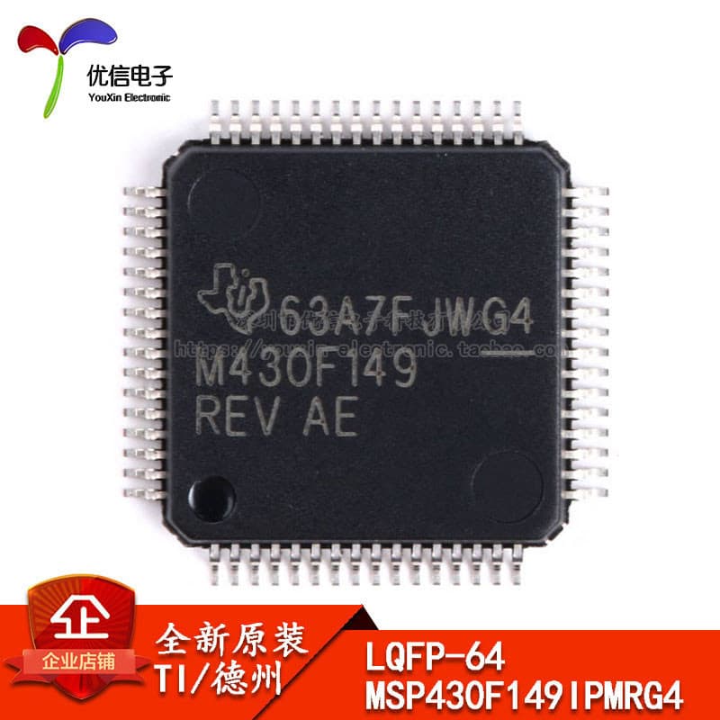 Microcontrolador Flash Original Genuíno Patch MSP430F149IPMRG4 QFP-64