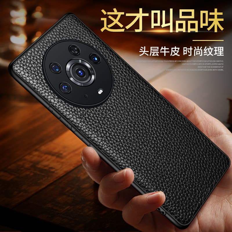 Capa de telefone Real Leather Glory magic3pro resistente a choques ELZ One AN10 Capa protetora de Silicone Magic 3Pro Ca