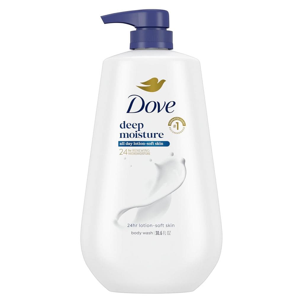 Sabonete Líquido Dove Hidratação Profunda 24 Horas - Creme Hidratante e Suavizante, Sem Sulfatos, Sem Parabenos, 30,6 on