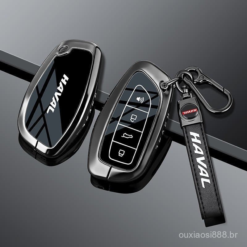 Capa para chave de carro em liga de zinco, adequada para Haval H6 H7 H4 H9 F5 F7 H2S F7X, acessório para chave 2LMI