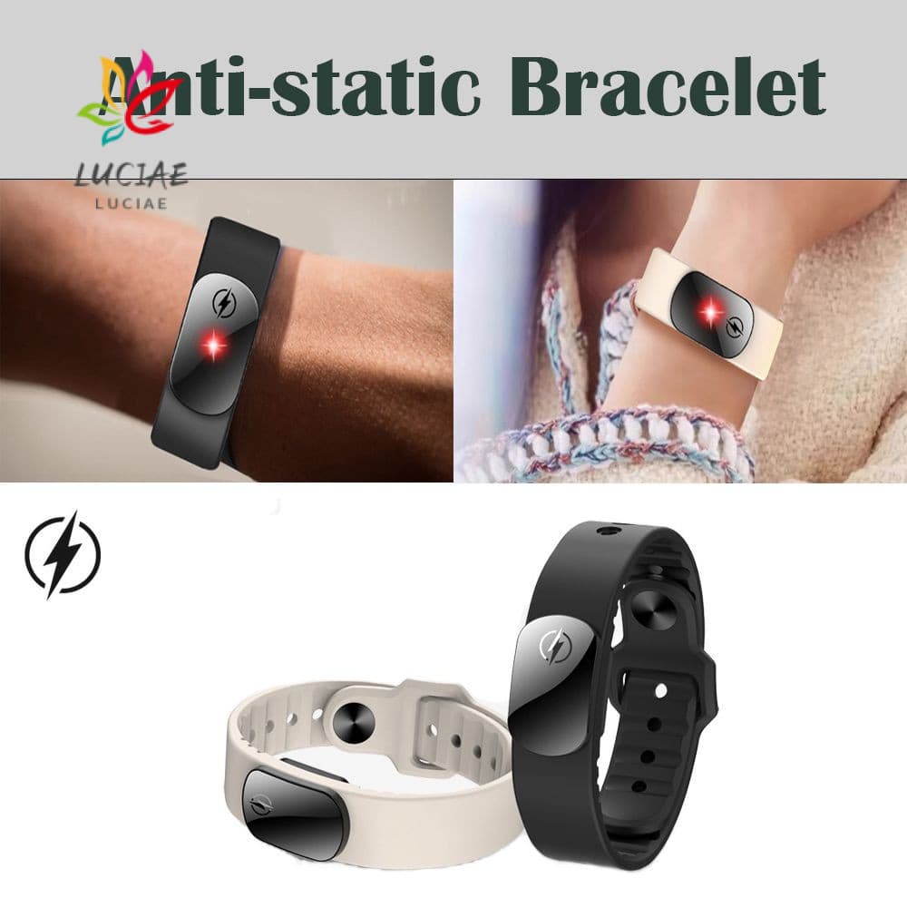 Pulseira Antiestática LUCIAE , Eliminador Estático De Corpo Humano De Silicone M12-SE , Removedor De Eletricidade Estáti
