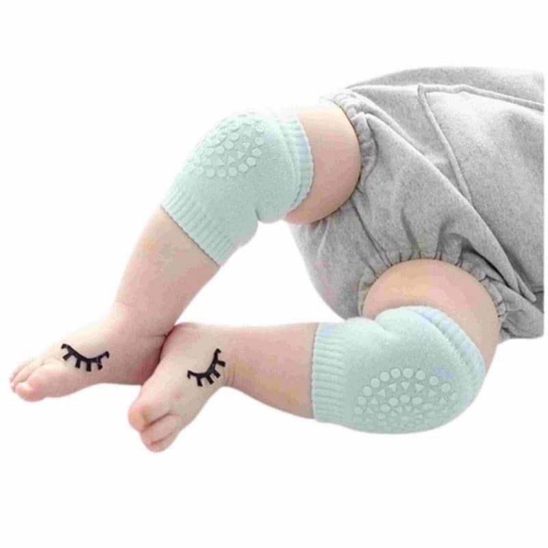 Kit 1 ou 2 Pares Joelheira Bebe Engatinhar Infantil Proteção Para Joelhos Crianças Meias