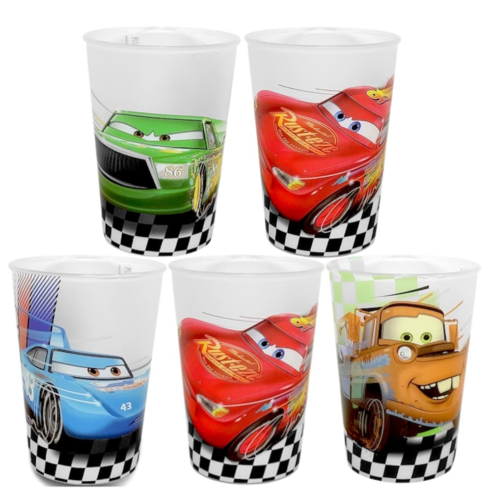 Kit 5 Copos Relâmpago Mcqueen p/ Doces e Lembranças de Festa Infantil