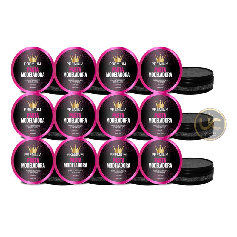 KIT PASTA MODELADORA PARA TRANÇAS 150G - 12 UNIDADES