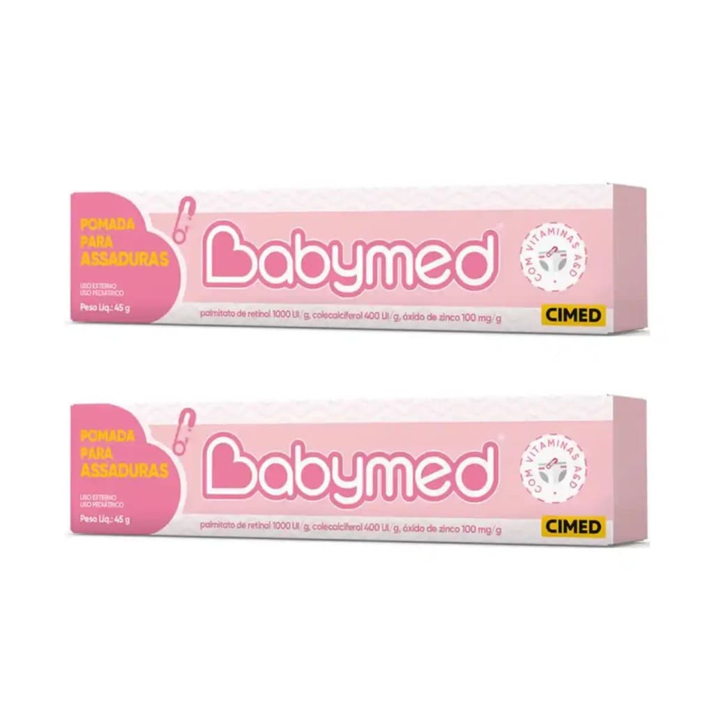 Kit C2 Babymed Pomada Assaduras Rosa 45g  Cimed