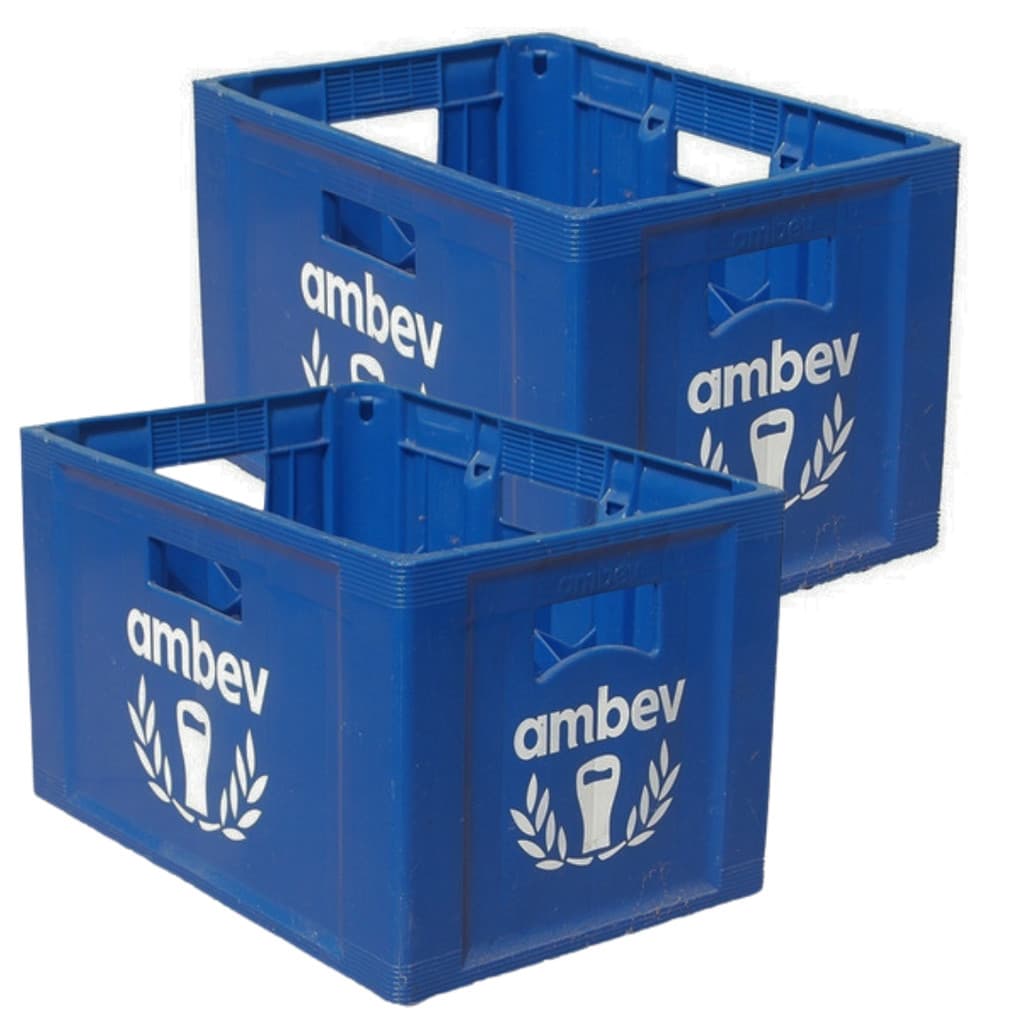 Kit 2 Engradado Cerveja 600ml Ambev Azul