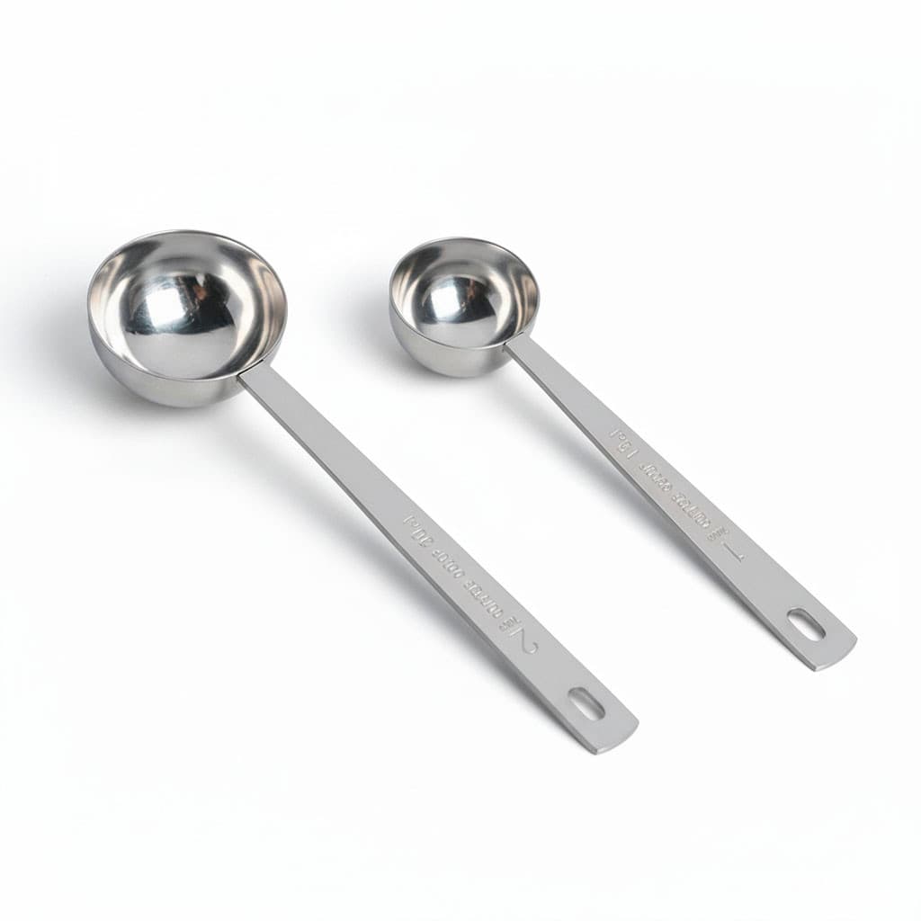 Conjunto de Colher Dosadora Para Café em Aço Inoxidável - ILC