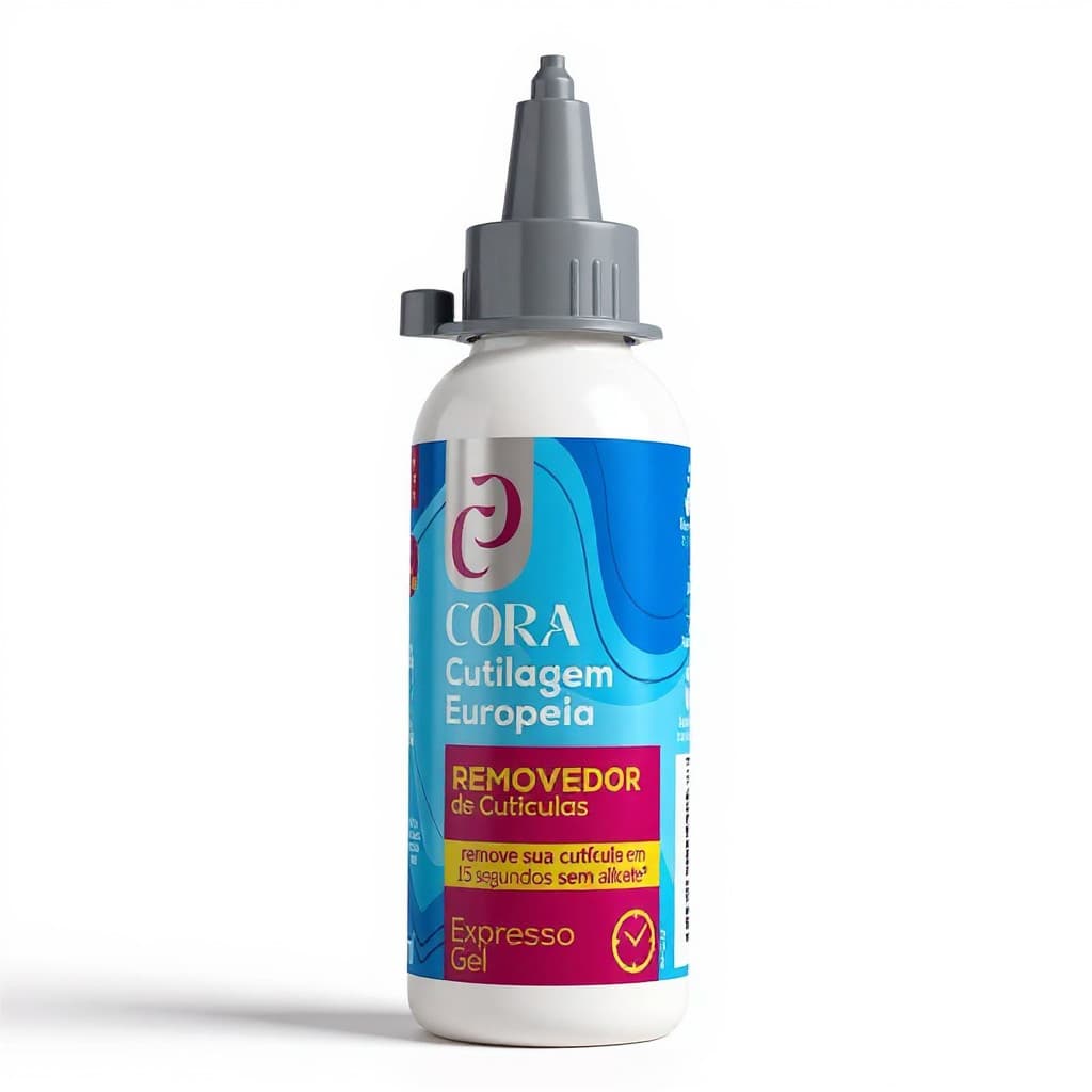 Removedor de Cutículas em Gel Cora Kinq 100mL | Cuticulagem Europeia Expresso sem Alicate