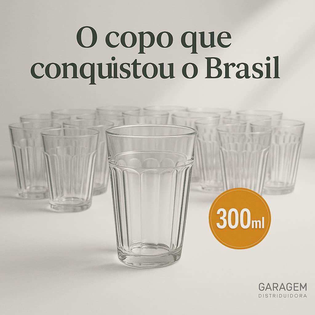 Conjunto de Copos Americano Duplo 300ml  kit com 06/12/24