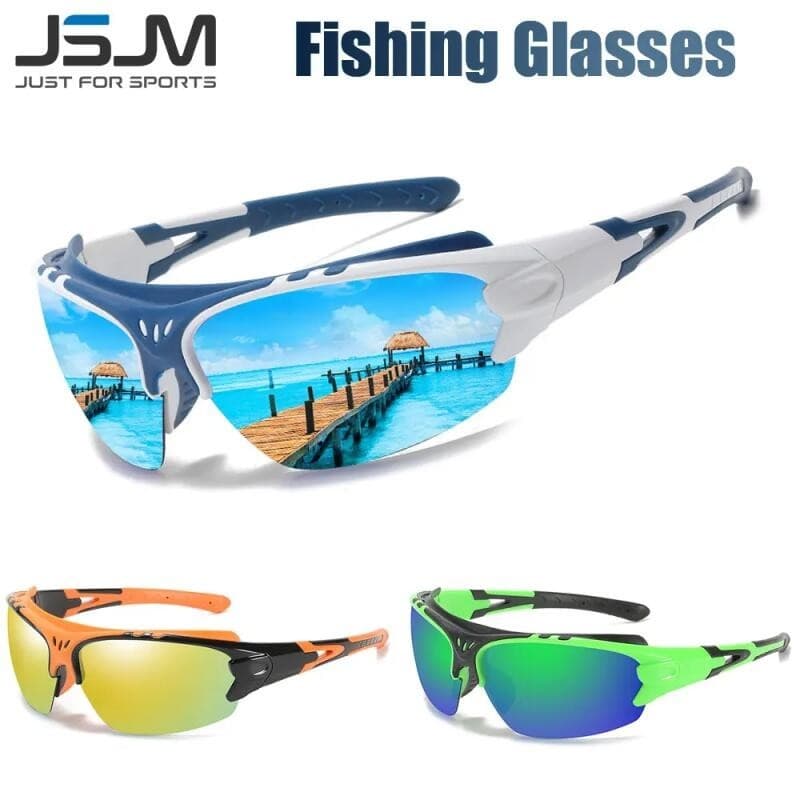 Óculos de Sol Polarizados da Moda para Homens, Óculos para Ciclismo e Pesca, Óculos de Sol para Esportes ao Ar Livre com