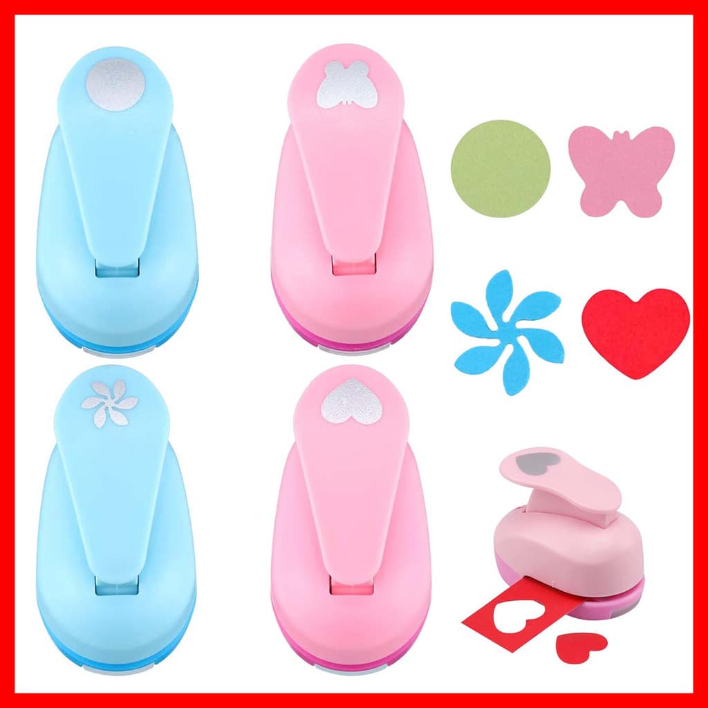 [Conjunto de perfurador artesanal de 4 peças] Cartão de Scrapbook de papel Ferramenta criativa faça você mesmo