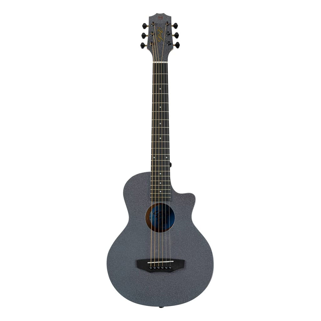 Violão Seizi Fun Panda Aço Acústico Space Grey Sparkle
