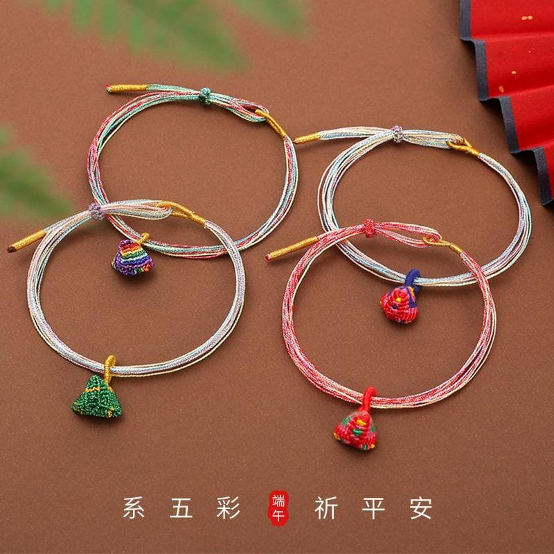 Novo dragão barco Festival corda multicolorida mão-tecido fio de cinco cores Zongzi amendoim mão corda Yiwu tenda pequen