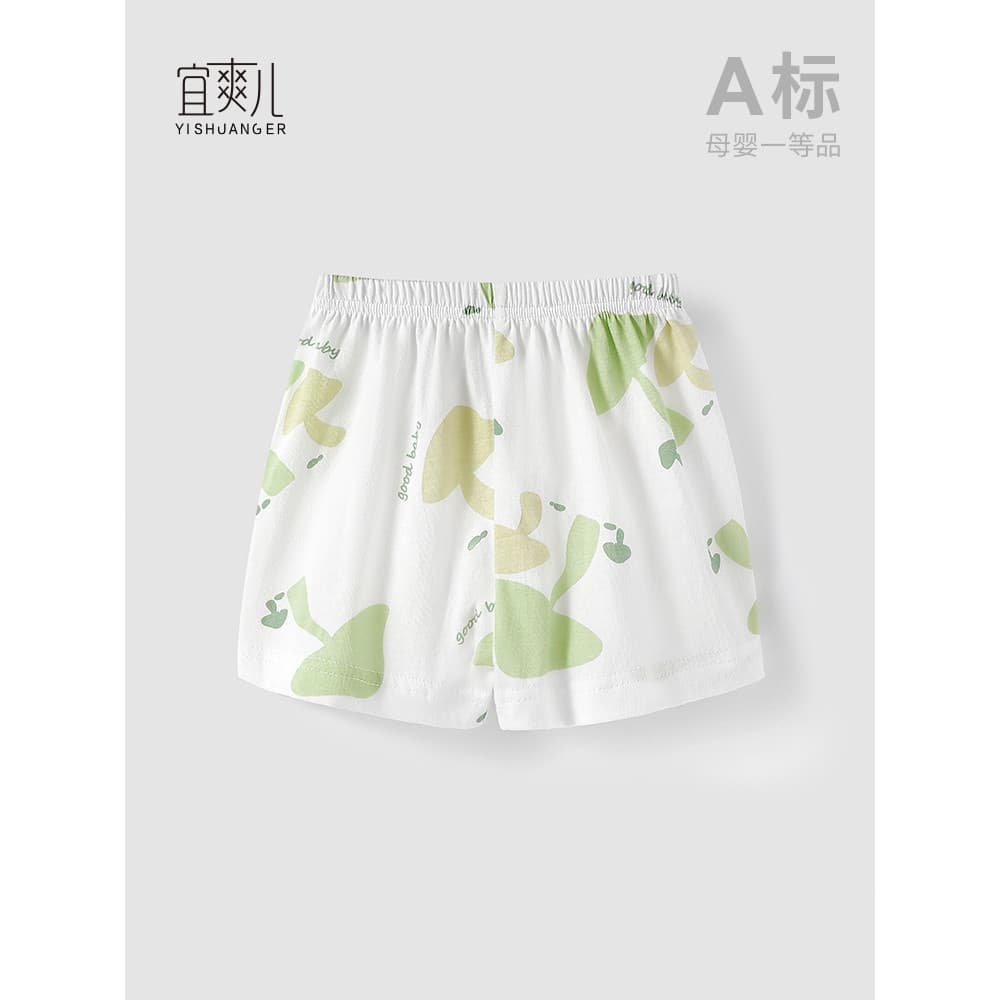 Shorts de bebê verão puro algodão exterior usar calças cortadas das crianças casa calças casuais estilo fino calças do b
