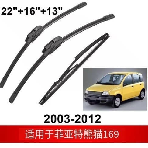 Adequado para Fiat Panda169 2003-2012 lâmina de limpador de carro limpador traseiro