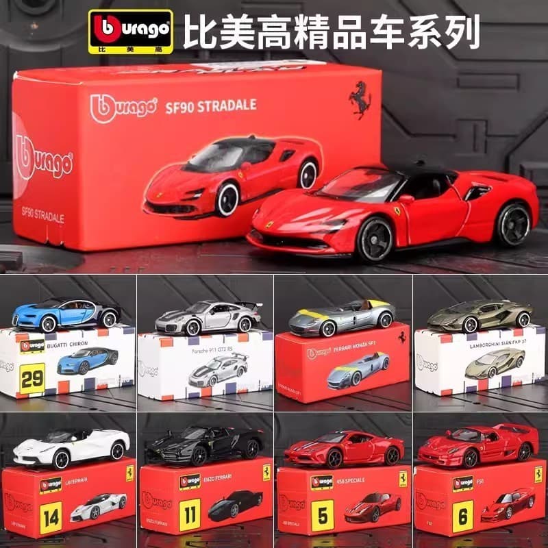hot wheels Burago 1/64 Ferrari LaFerrari F12TDF 599GTO Carro De Rodas Quentes Diecast Liga Leve Modelo # peetyeee