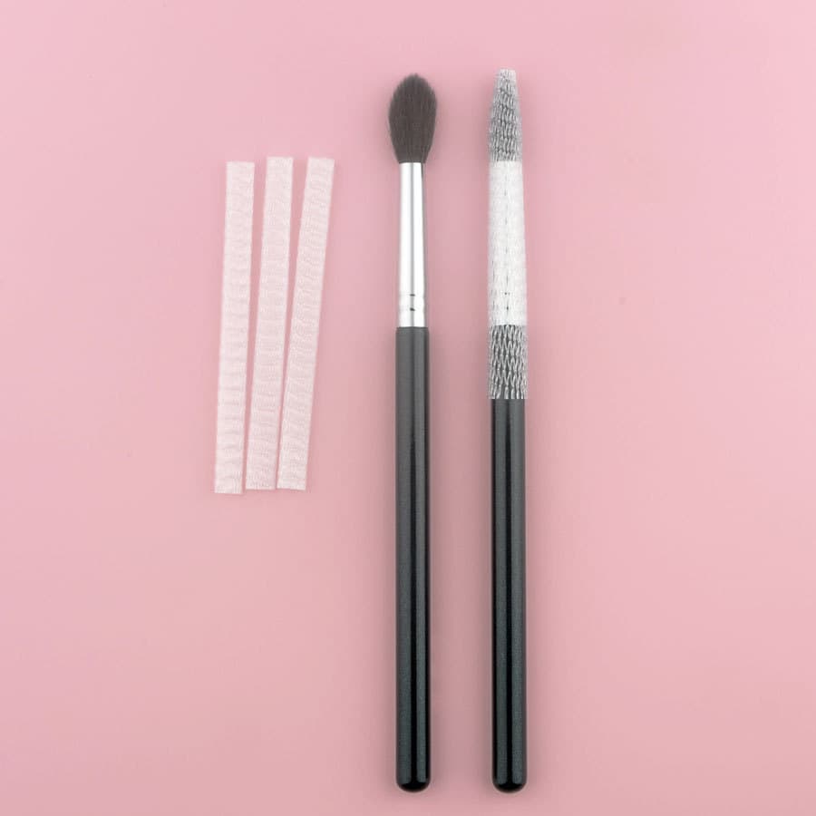 Tamanho pequeno pincel de maquiagem sombra de olho escova net capa protetora Anti-cabelo frito 0.5cm comprimento de larg