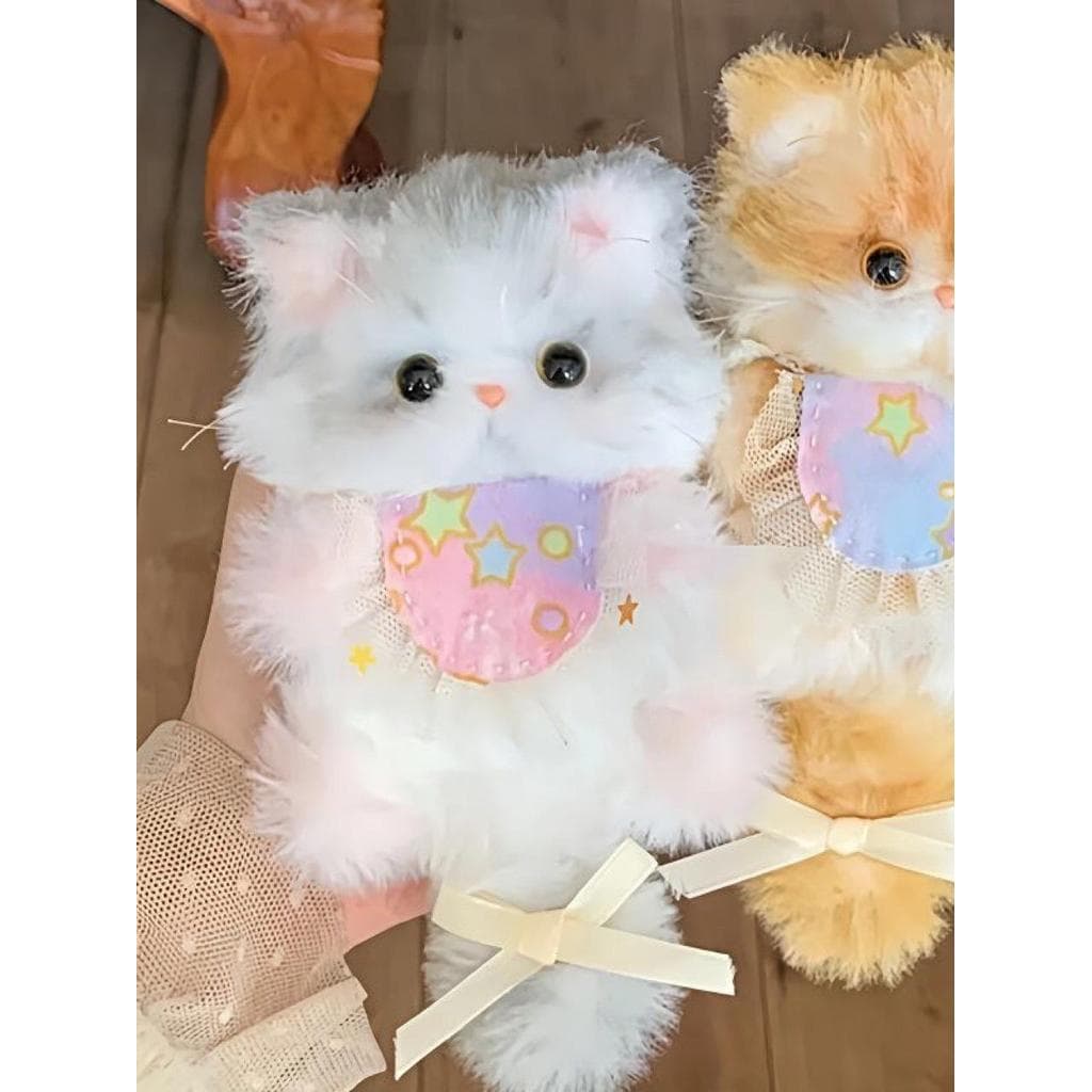 Vara de torção de cabelo de coelho gatinho de alto valor tecido à mão pacote de Material de cachorro bonito Animal de es