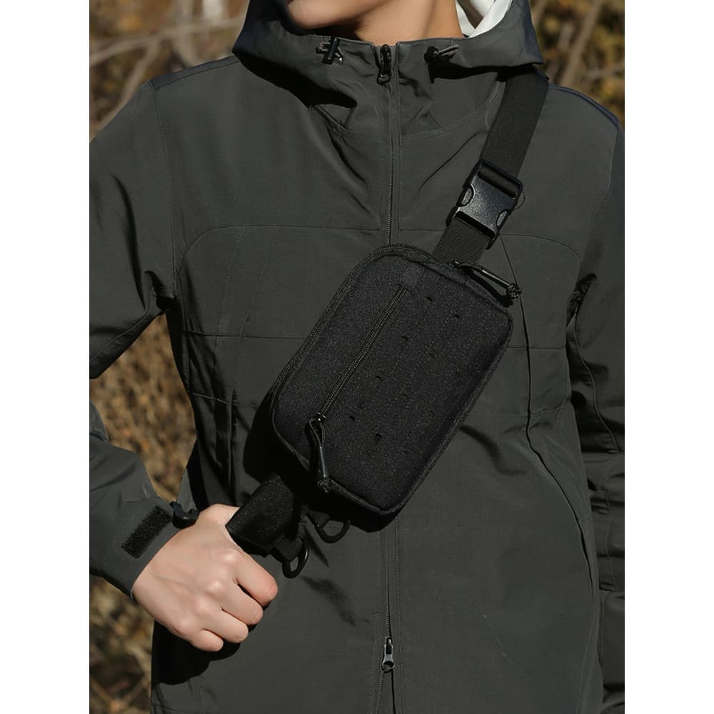 Novo saco de cintura tático ao ar livre saco de isca multifuncional Multi-compartimento portátil Cross-body saco de cicl