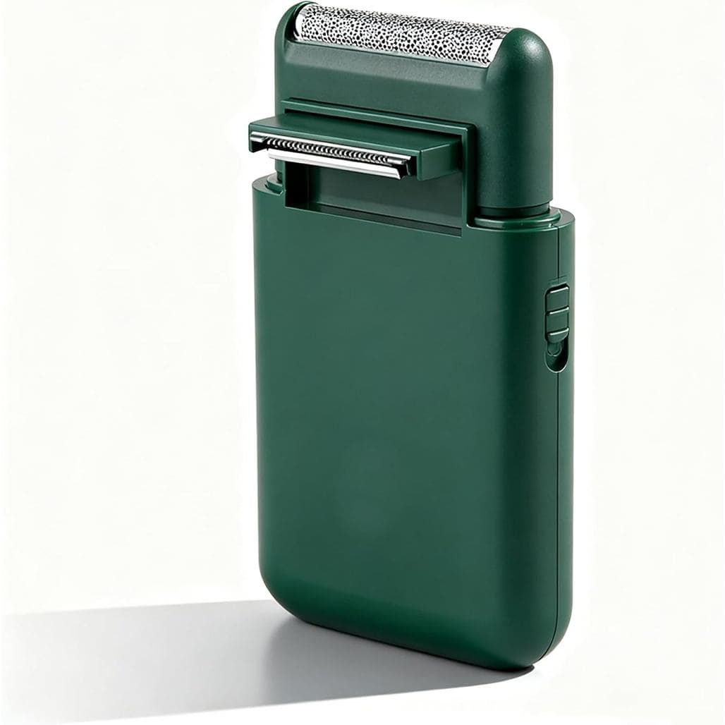 Barbeador Elétrico Masculino LinMei - Mini Barbeador Elétrico Portátil Recarregável por USB, Aparador Multifuncional de