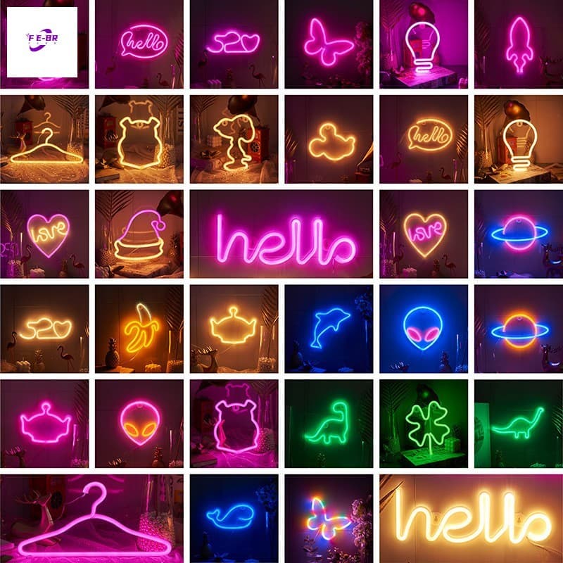 Lâmpada LED Borboleta Alienígena Planetas-Luz Noturna Decorativa De Néon Para Casa