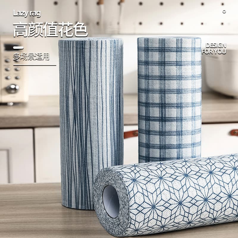 Pano preguiçoso japonês molhado seco trabalho doméstico limpeza papel de cozinha tecido especial pano de prato descartáv