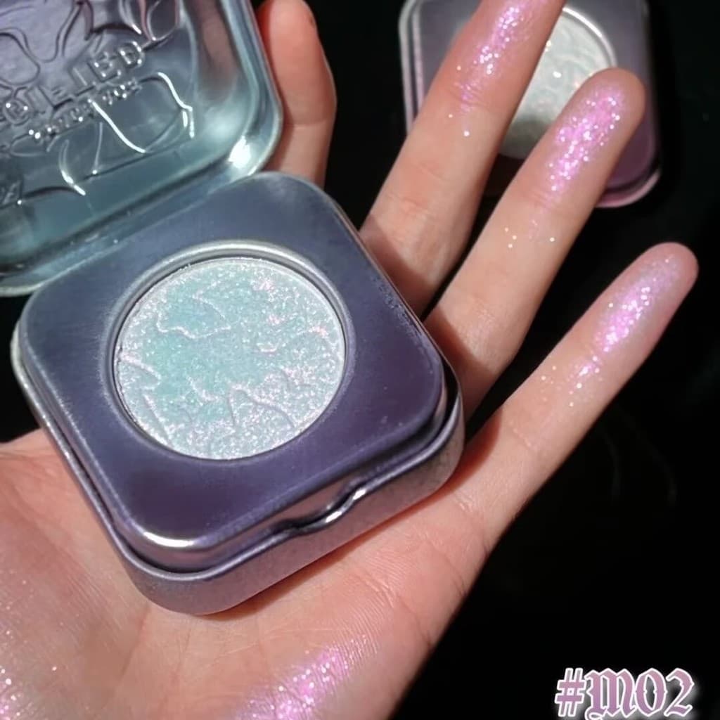 KALEIDOS Space Age Highlighter 02 Talent Chameleon Diamond Face Brightening Fine Piscando Placa de uma peça