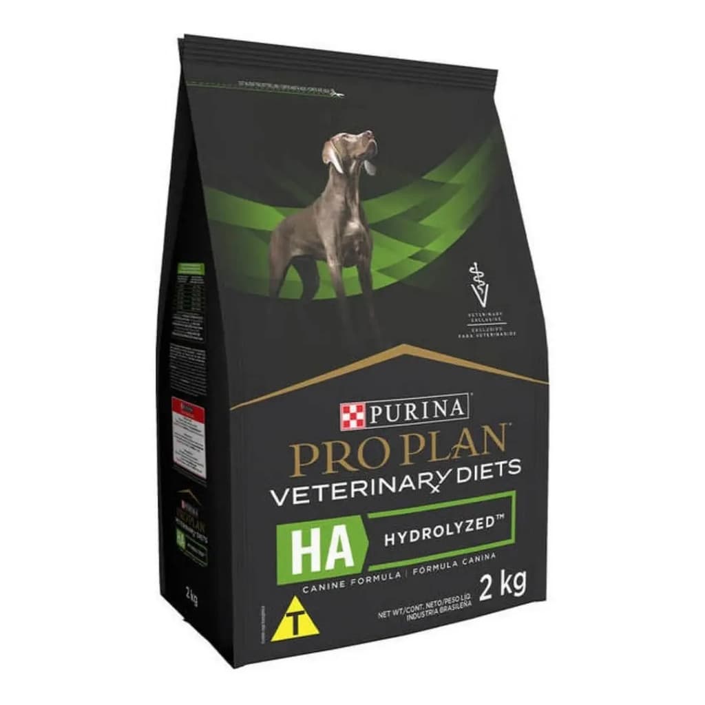 Ração Purina Pro Plan veterinary diets hydrolized hidrolisada hipoalergênica para cães adultos 2kg