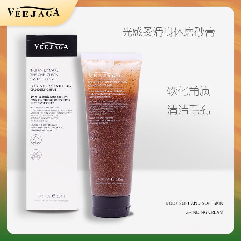 T Thai Style veejaga Esfoliante Corporal Hidratante Corpo Inteiro Limpeza Profunda Esfoliante Esfoliante Pele Morta Bara