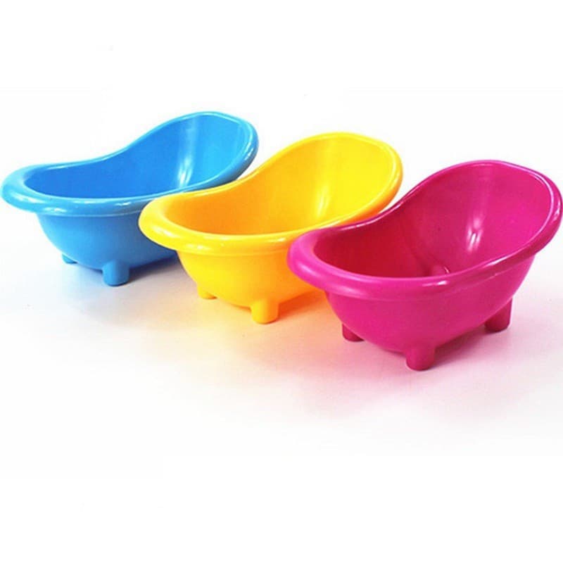 Banheira de Plástico para Ratos de Estimação, Brinquedo de Banho para Hamster, Banheiro para Pequenos Animais de Estimaç