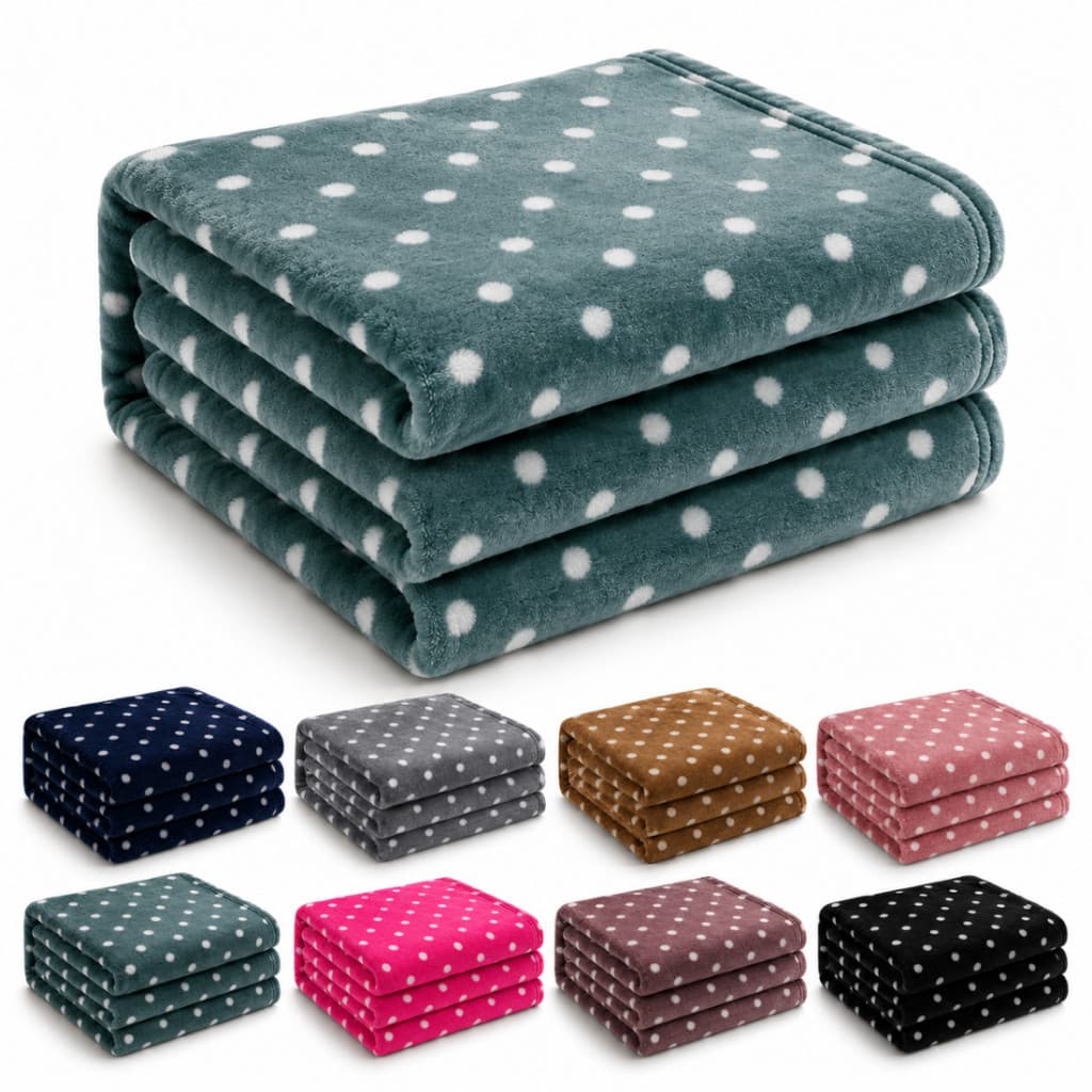 Manta Cobertor Petit Poá Soft 2,20x1,80 Casal ou Queen 2,20x2,40 Macia Aconchegante Aveludada Grande
