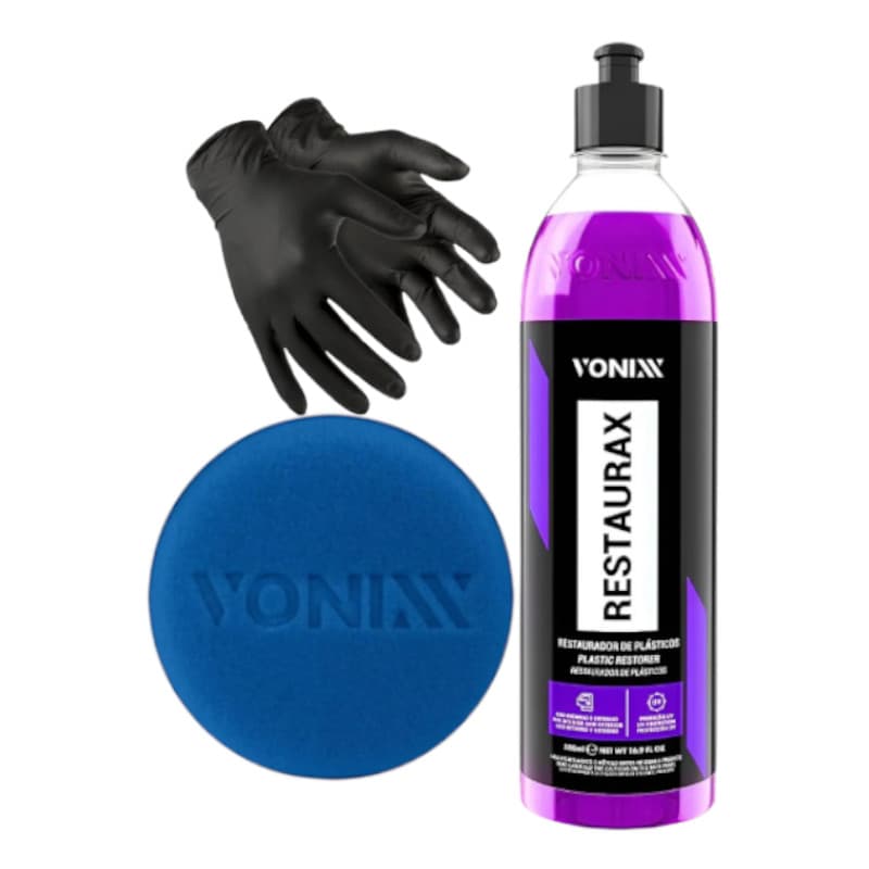 Kit Restaurador de Plasticos Restaurax 500ml  Vonixx