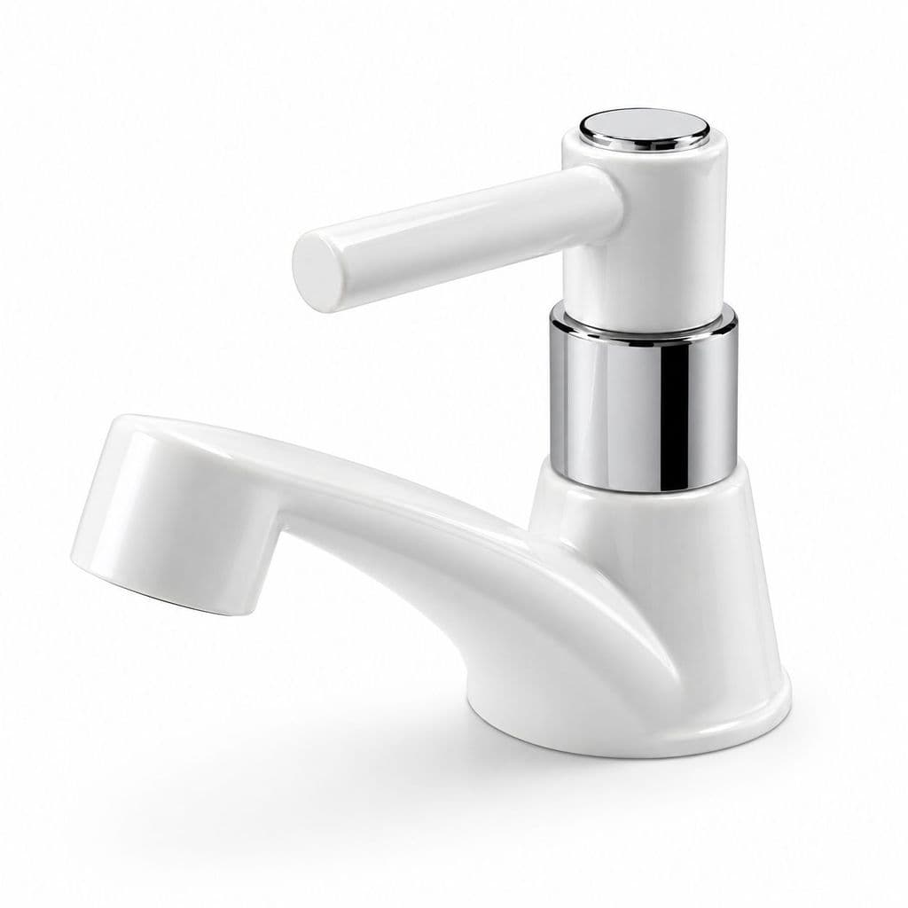 Torneira para banheiro bancada 1/4 de volta baixa - BRANCO