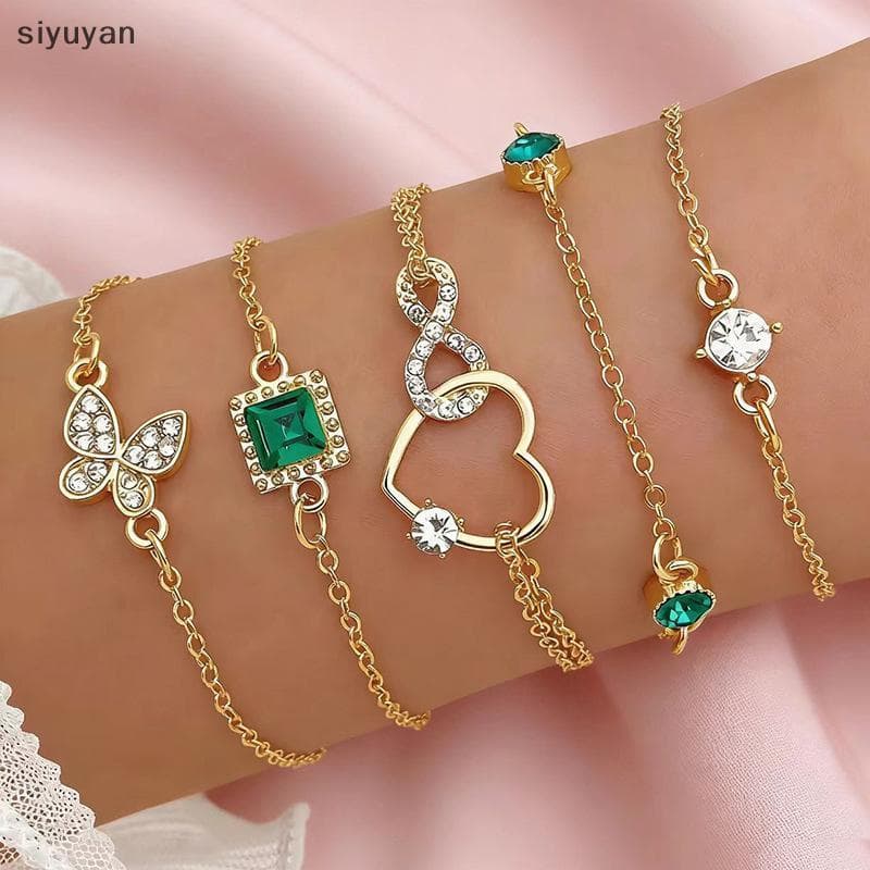 Pulseira Geométrica Quadrada De Strass Ajustável Cristal Feminino Joias Acessório Elegante Para Presente De Roupa Diária