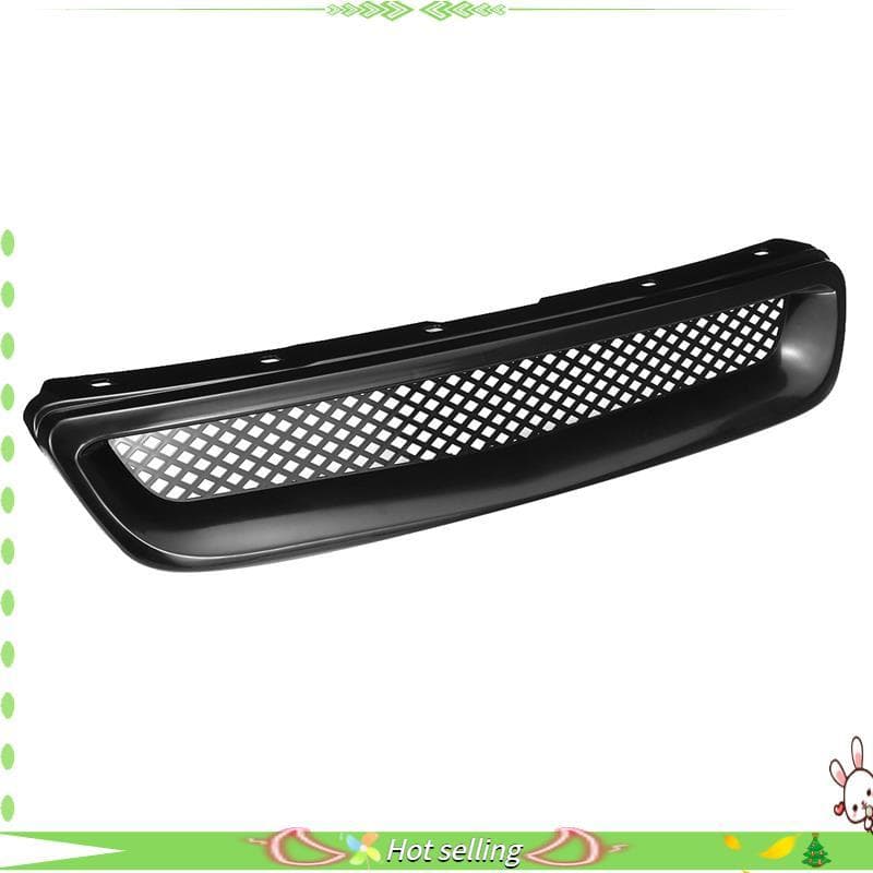 [Qualidade C] ABS Preto Amortecedor Dianteiro Do Carro Capô Grade Capa Guarnição Para EK DX EX LX 1996 1997 1998