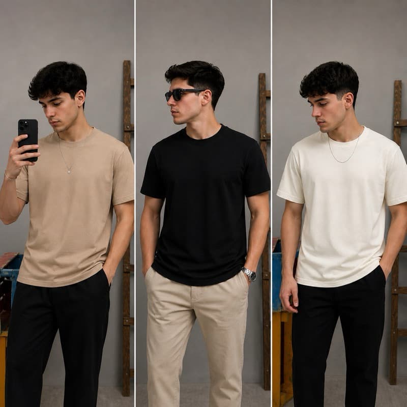 Kit 3 Camisetas Unissex Lisa Básica 100% Algodão Casual