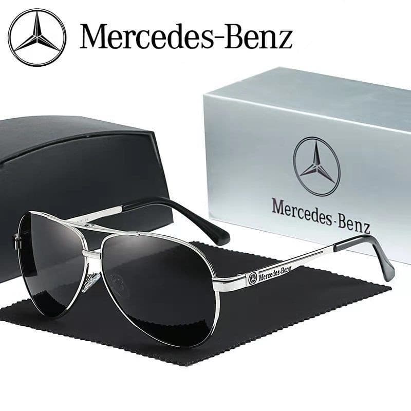 Óculos de Sol Polarizados Masculinos Mercedes, com Proteção UV, Novos Óculos de Condução Masculinos U6B7