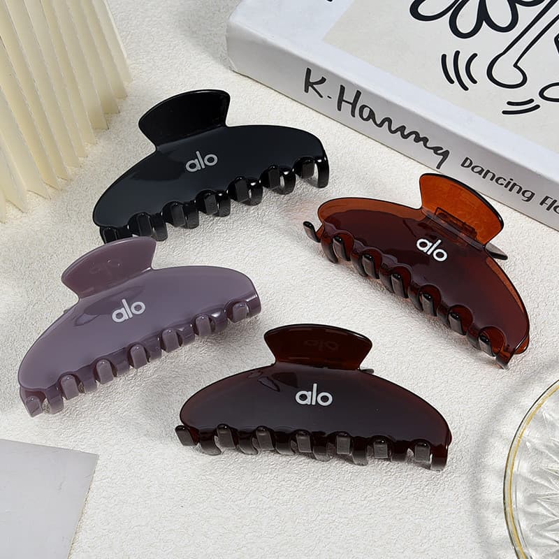 Grampo de cabelo feminino acetato grampo de cabelo volta cabeça placa grampo de cabelo acetato All-Match cor sólida moda