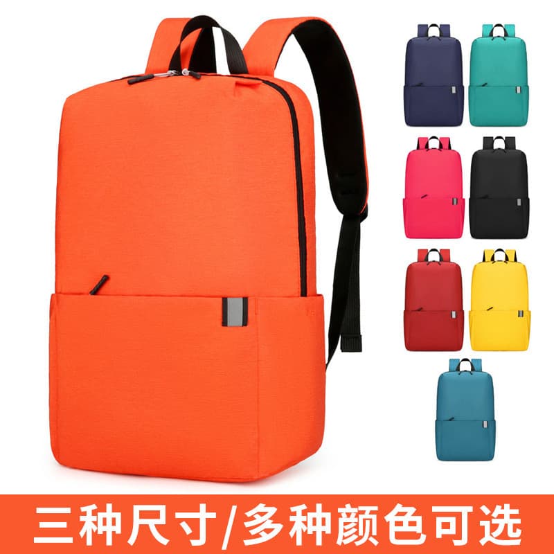 Mochila masculina simples moda mochila meninas viagem impresso logotipo colorido mochila Casual saco