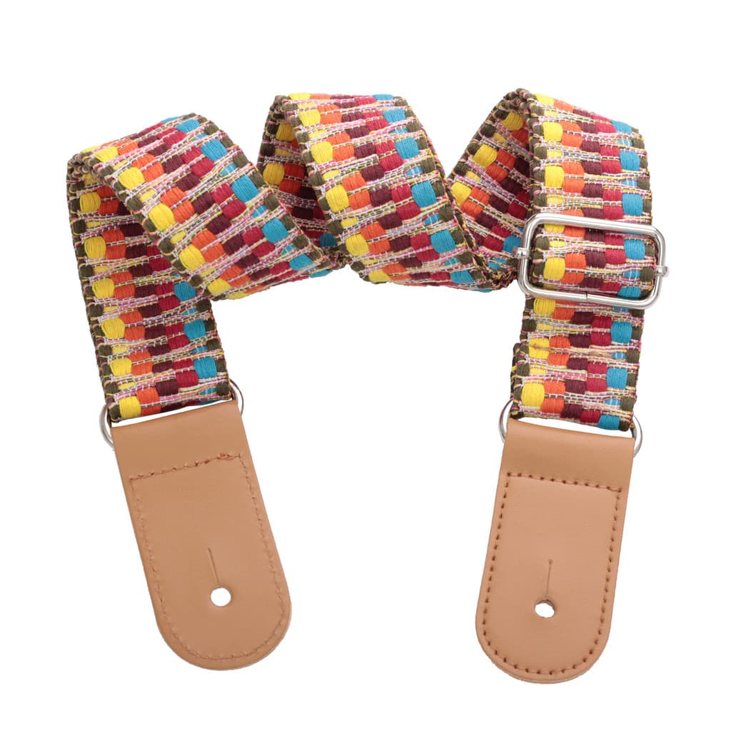 Alça para Ukulele Arco-Íris Estilo Étnico Alça Pêssego Peixe