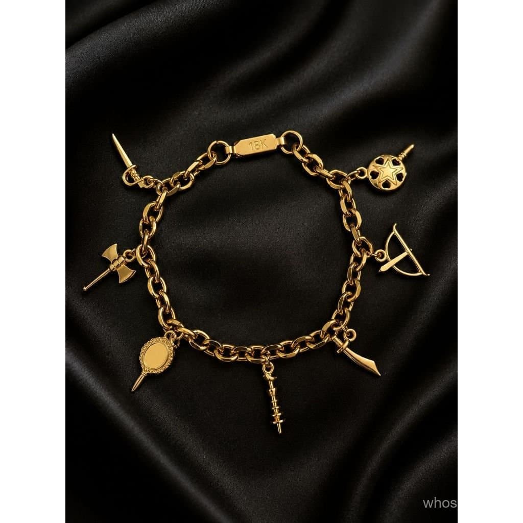 Pulseira Sete Linhas Banhada A Ouro 18k Umbanda Orixás